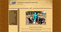 Desktop Screenshot of circlebarteeaustraliancattledogs.com